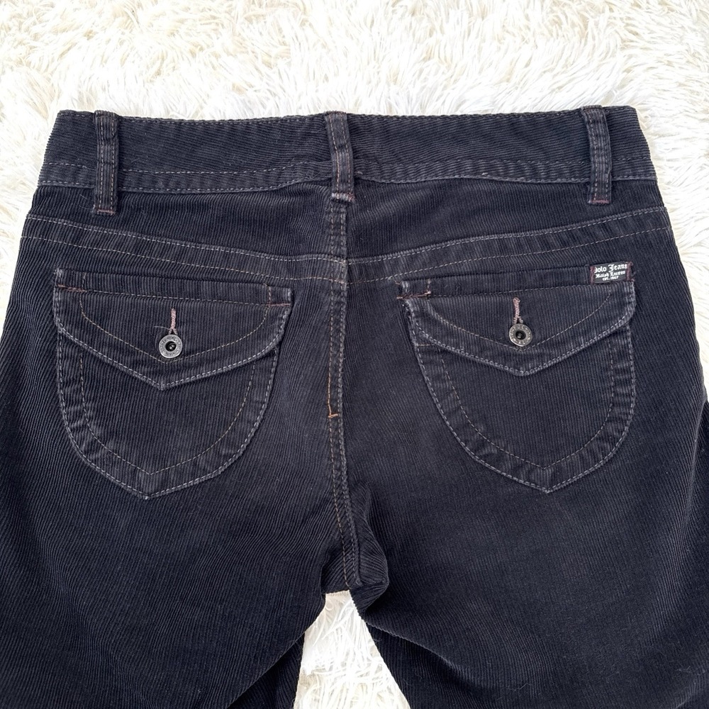 Vintage Polo Jeans Ralph Lauren Corduroy Low Rise Bootcut Pants 32 Indie Y2K 90s